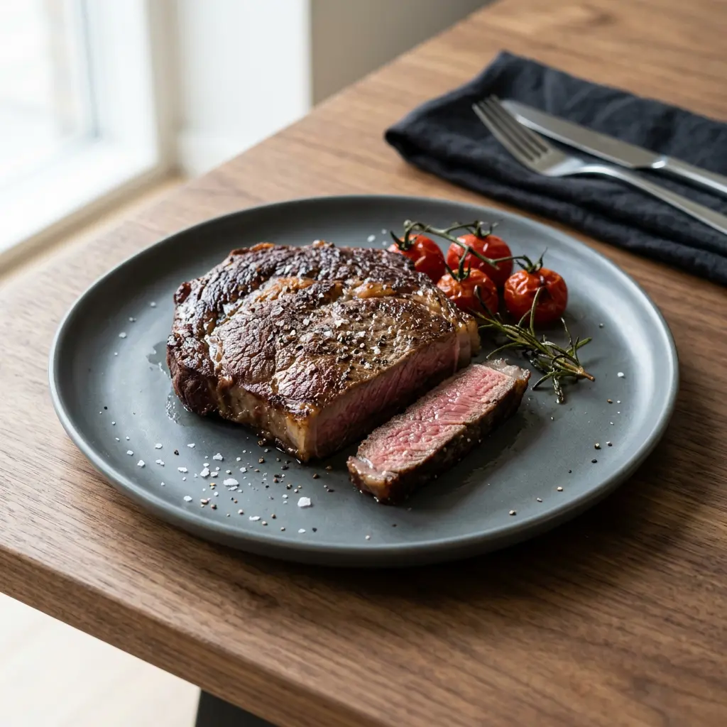 Foto van Biefstuk uit de airfryer bereid in de airfryer