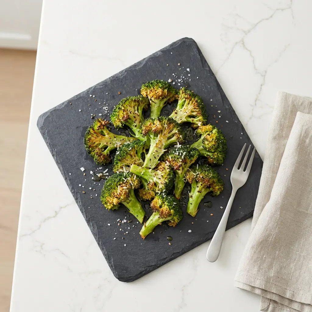 Foto van Broccoli uit de airfryer bereid in de airfryer