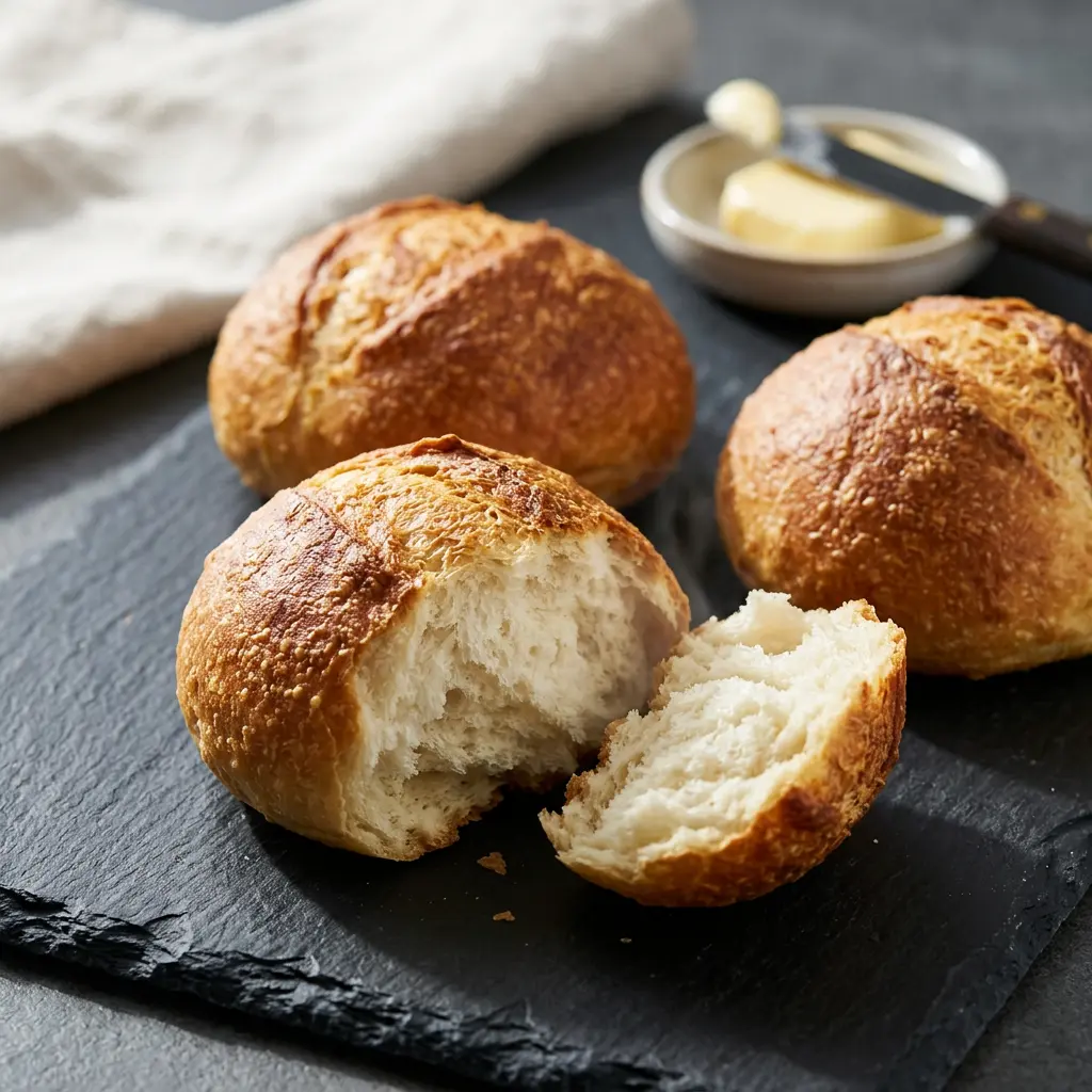 Foto van Diepvriesbroodjes uit de airfryer bereid in de airfryer