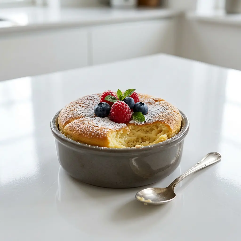 Foto van Dikke Deense omelet uit de airfryer bereid in de airfryer