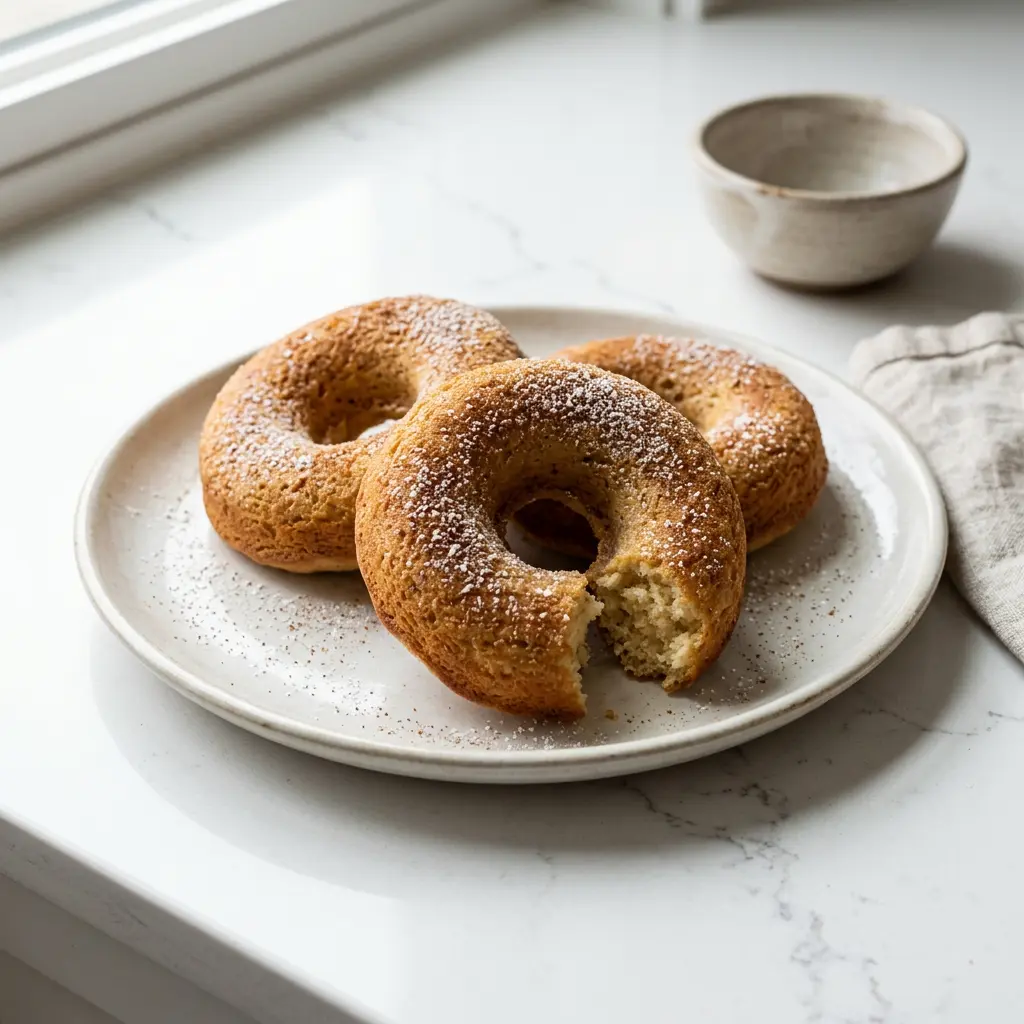 Foto van Donuts uit de airfryer bereid in de airfryer