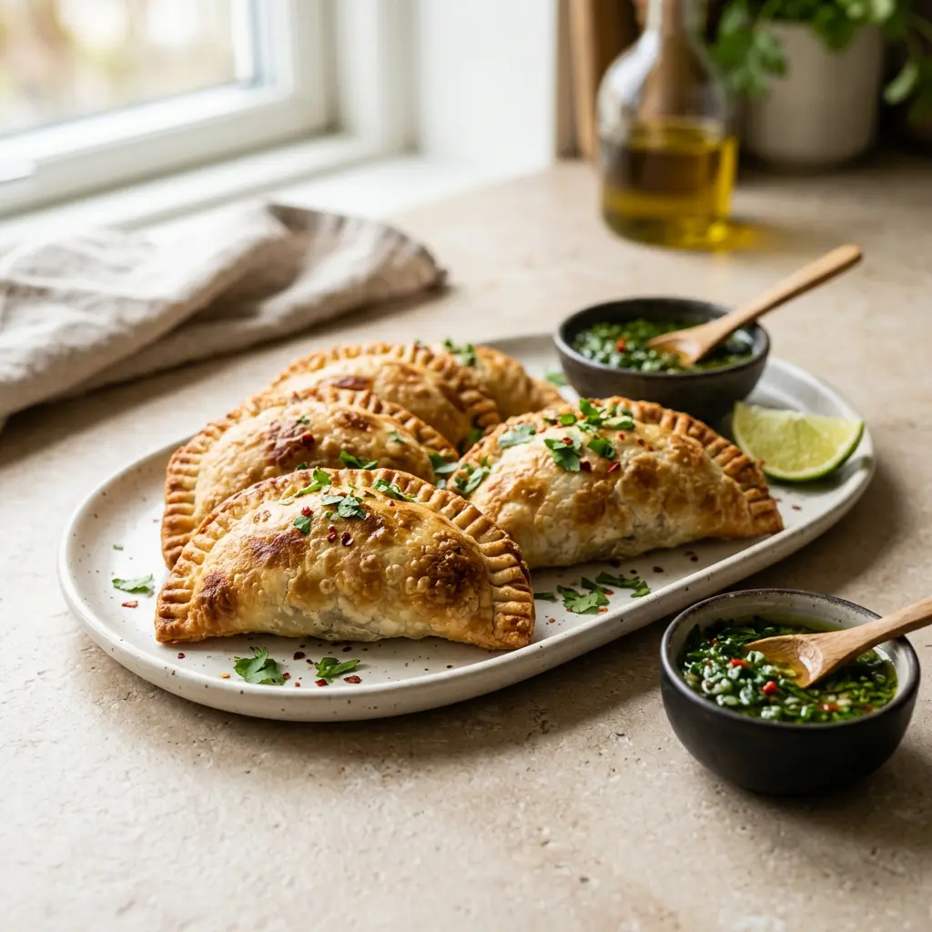 Foto van Empanada's uit de airfryer bereid in de airfryer