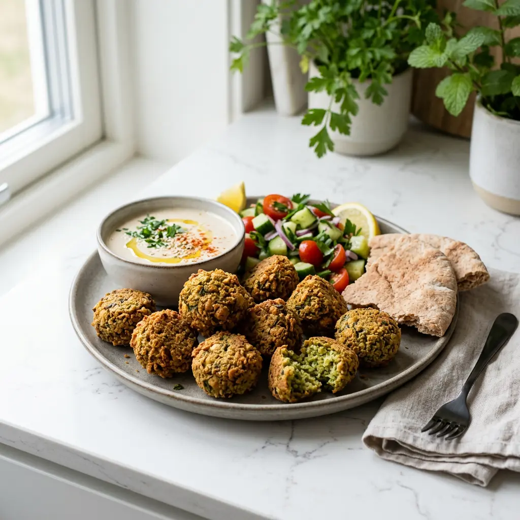 Foto van Falafel uit de airfryer bereid in de airfryer
