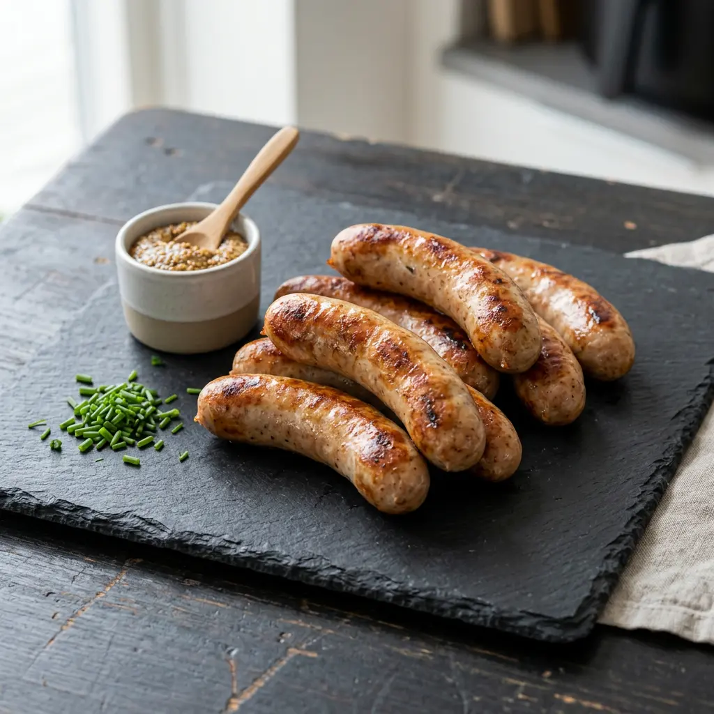 Foto van Grillworsten uit de airfryer bereid in de airfryer