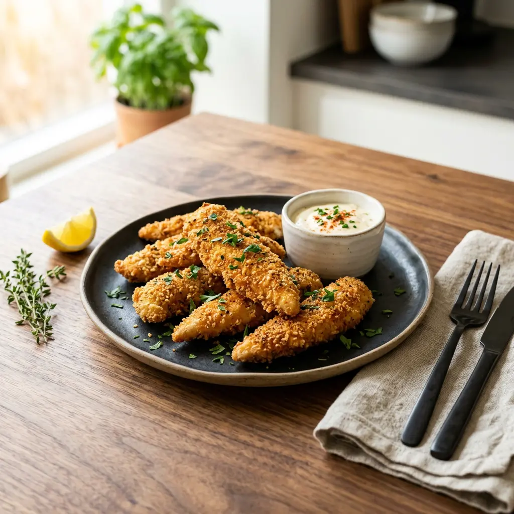 Foto van Kiphaasjes uit de airfryer bereid in de airfryer