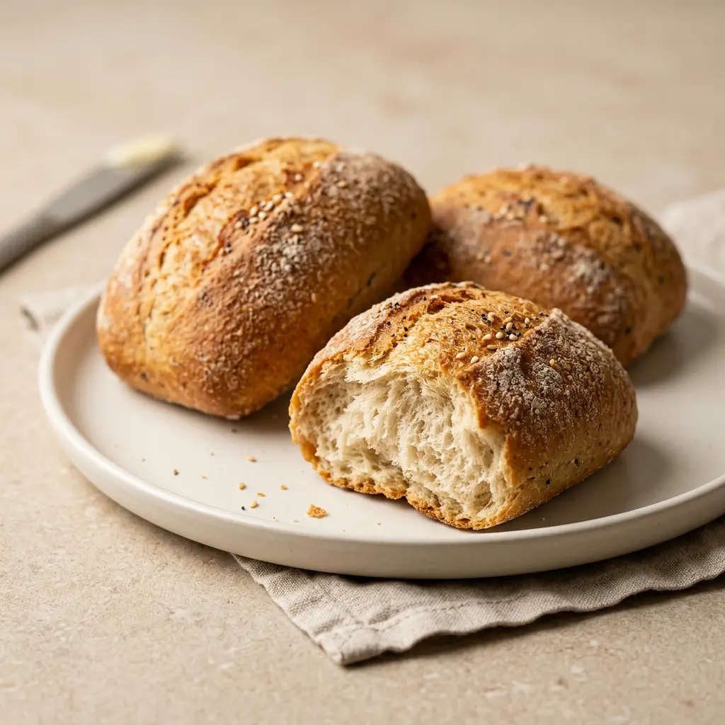 Foto van Ontbijtbroodjes uit de airfryer bereid in de airfryer