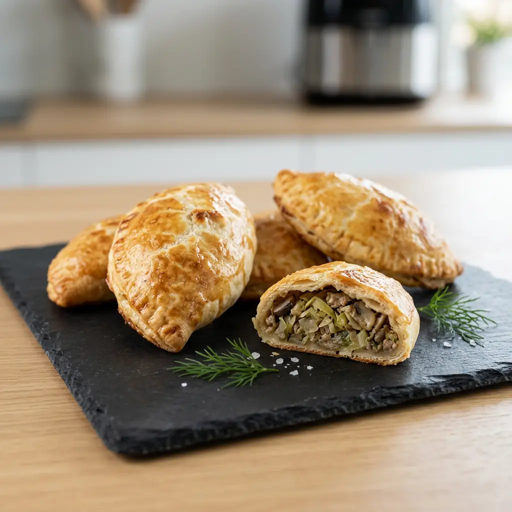 Foto van Piroggen uit de airfryer bereid in de airfryer