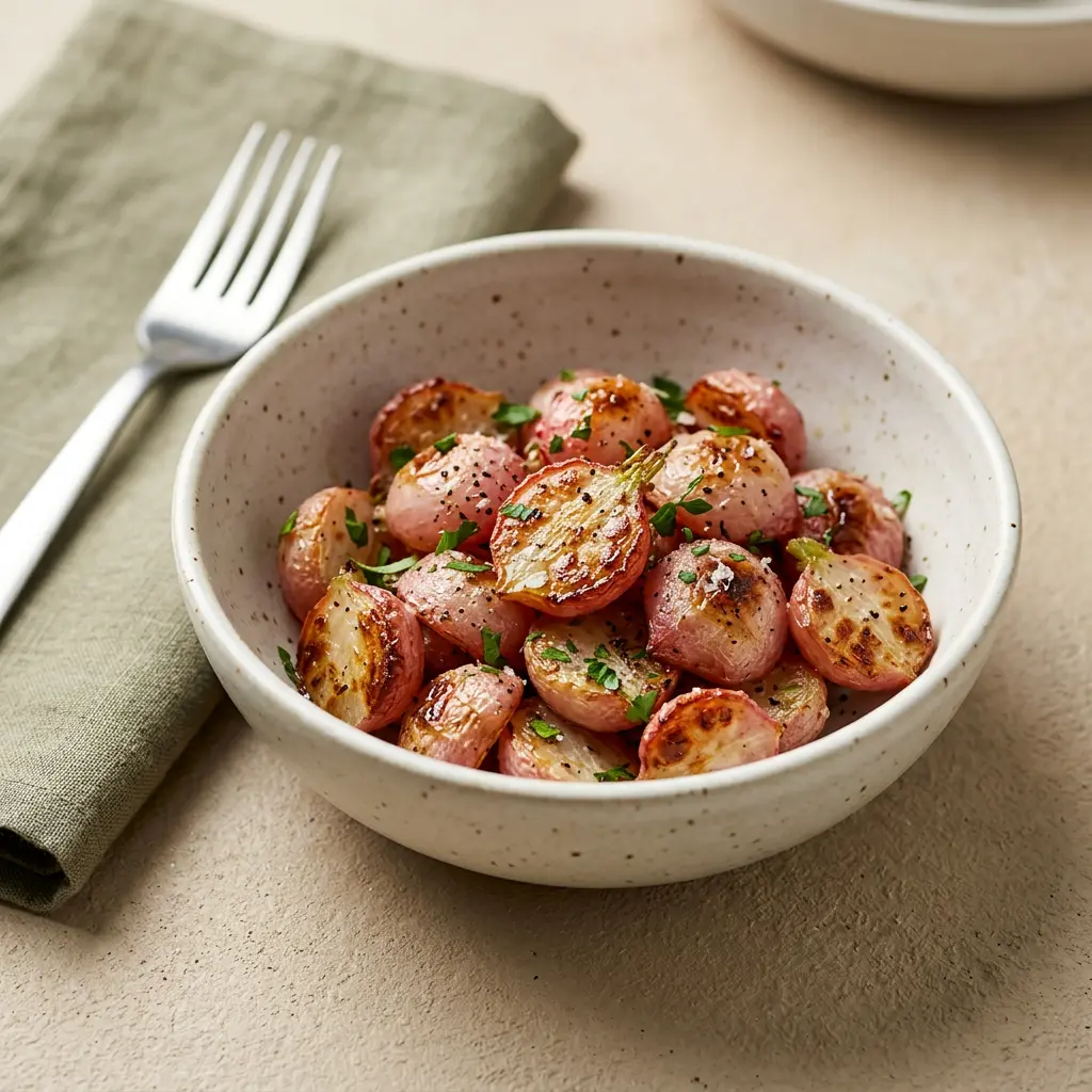 Foto van Radijsjes uit de airfryer bereid in de airfryer
