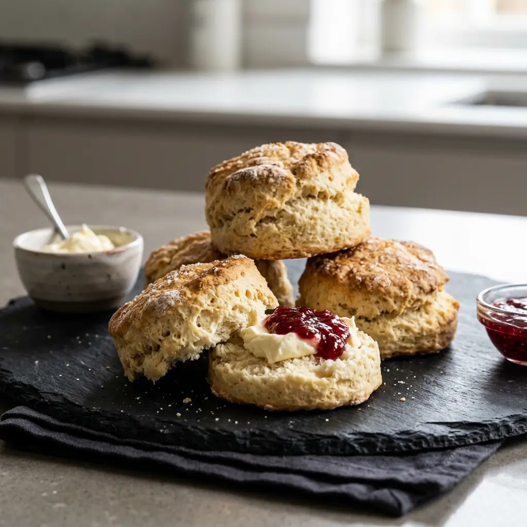 Foto van Scones uit de airfryer bereid in de airfryer