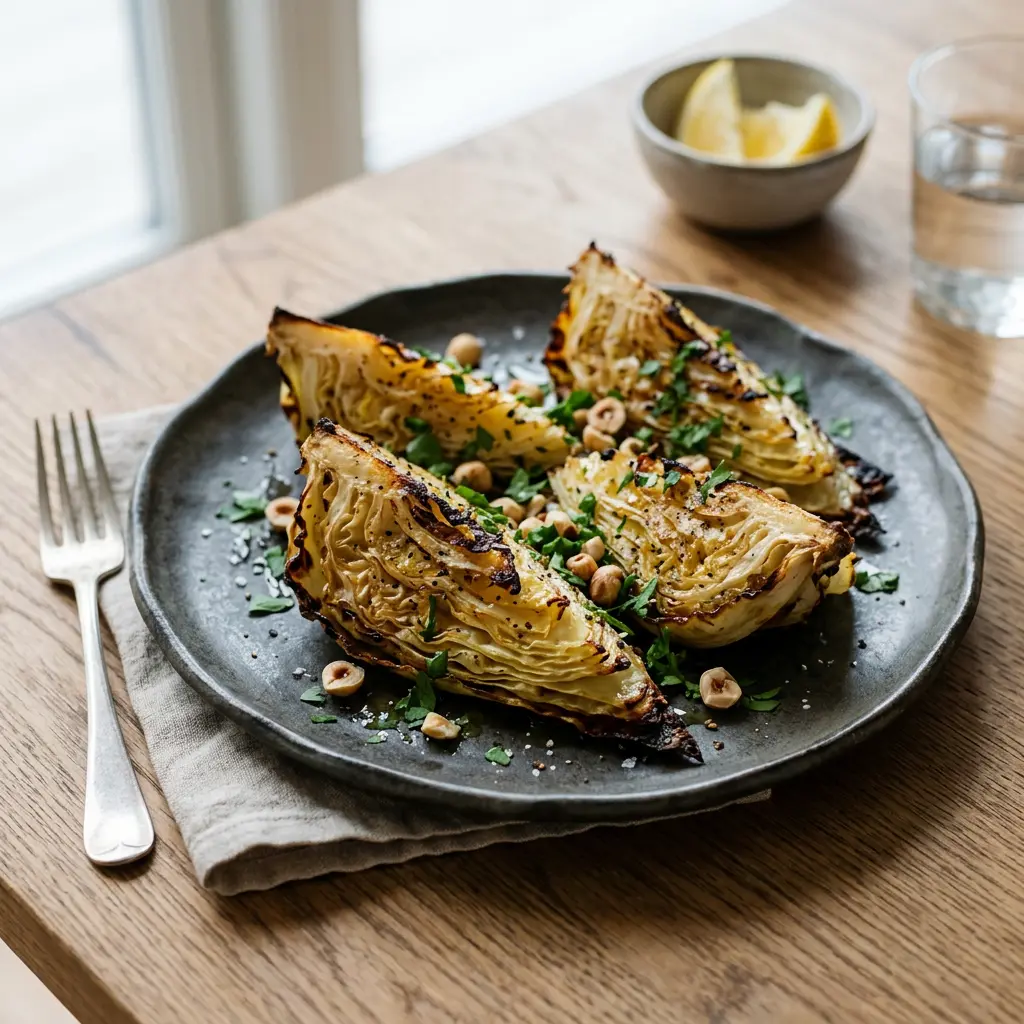 Foto van Spitskool uit de airfryer bereid in de airfryer