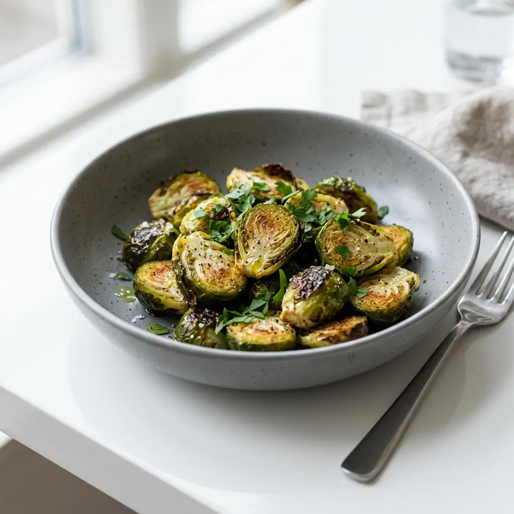 Foto van Spruitjes uit de airfryer bereid in de airfryer