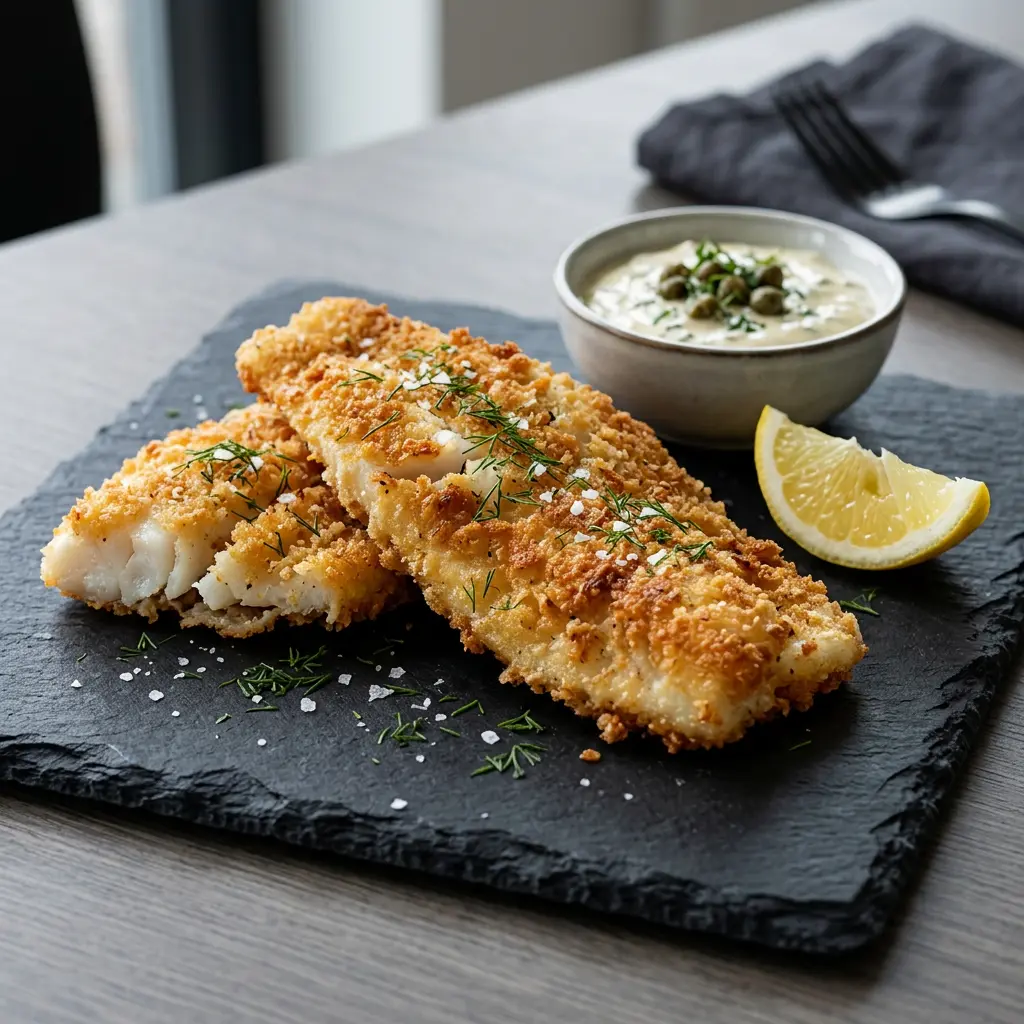 Foto van Visfilets uit de airfryer bereid in de airfryer