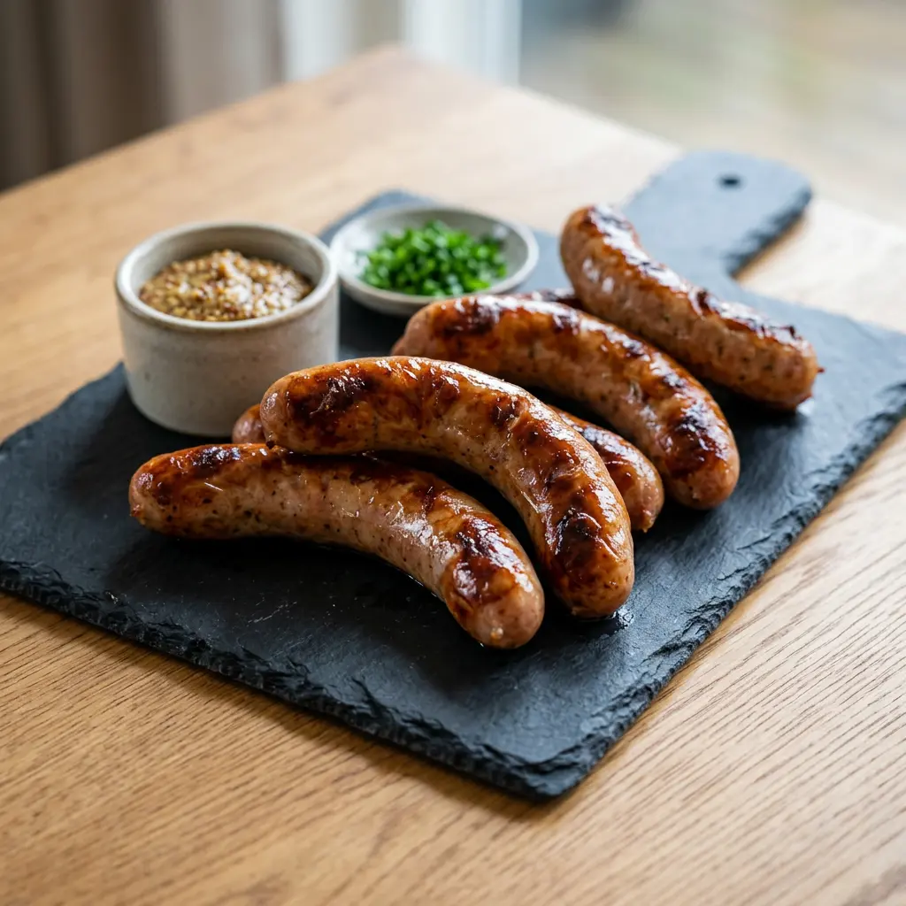 Foto van Worstjes uit de airfryer bereid in de airfryer