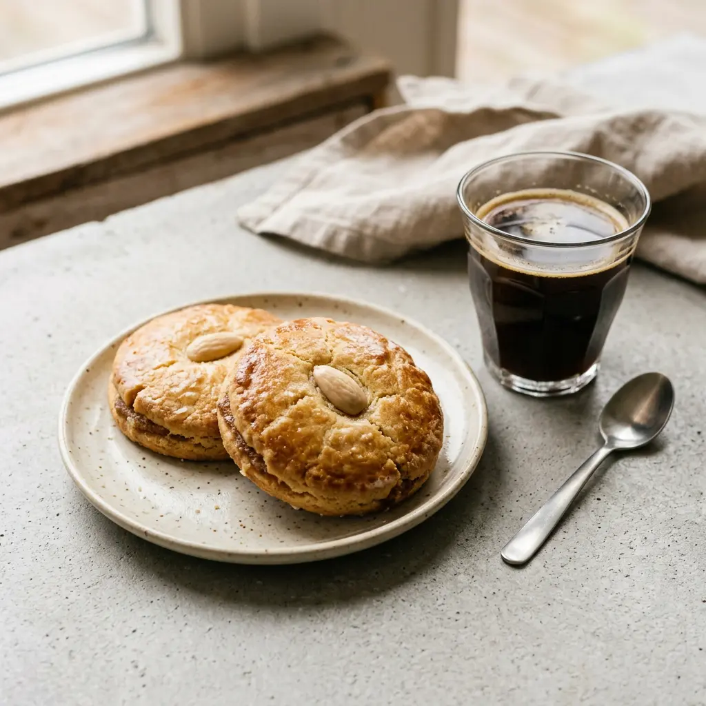 Foto van Gevulde koek klaar om te serveren