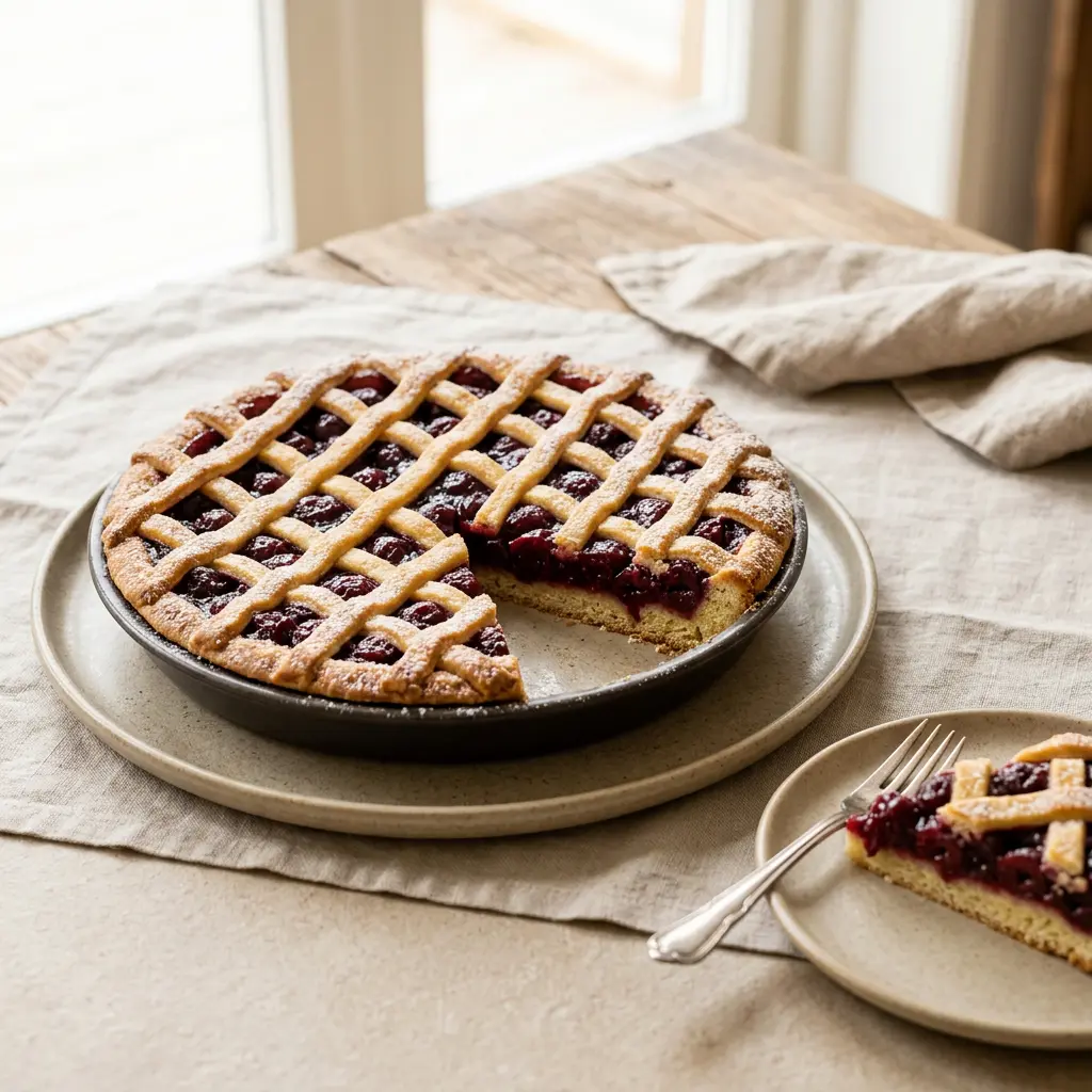 Foto van Limburgse vlaai klaar om te serveren