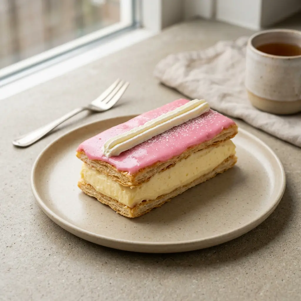 Foto van Tompouce klaar om te serveren
