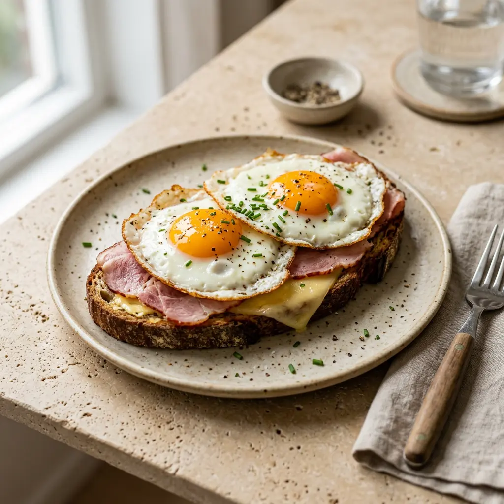 Foto van Uitsmijter klaar om te serveren
